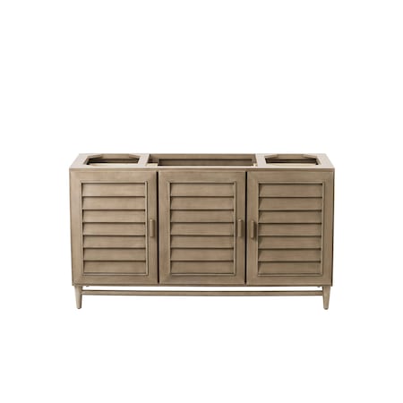 James Martin Vanities Portland 60in Single Vanity Cabinet, Whitewashed Walnut 620-V60S-M-WW
